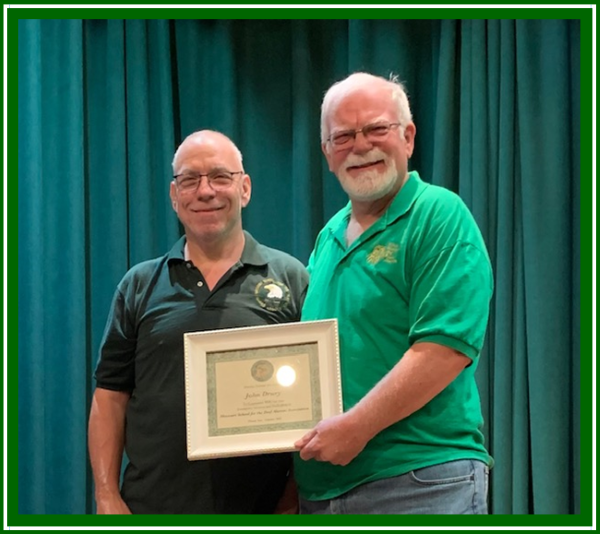 Picture of John Drury received Certificate